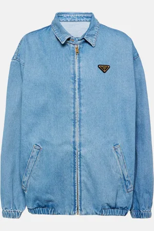 Prada Chaqueta de denim con logo
