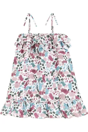 Suncracy Vestido Amalfi con volantes estampado