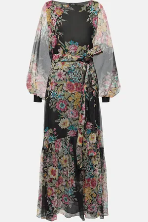 Etro Vestido de fiesta de seda floral