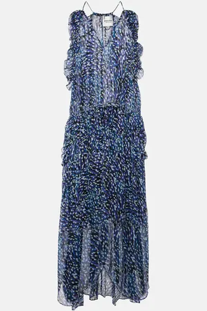 Marant Etoile Vestido midi Fadelo de muselina