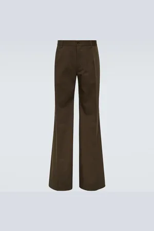 Dolce & Gabbana Pantalones chinos anchos de algodón