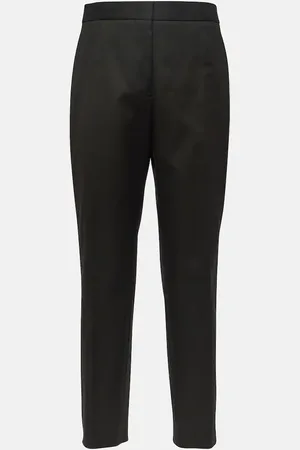 Jil Sander Pantalones de gabardina de algodón
