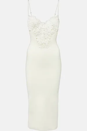 GALVAN Vestido midi Sculpted Spiral