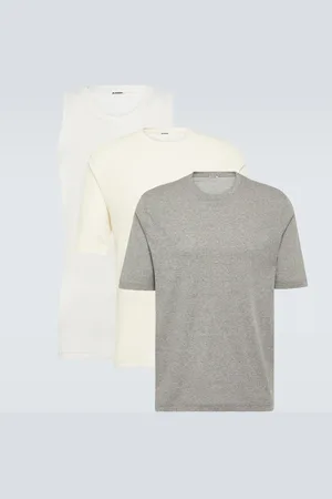 Jil Sander Set de 3 de tops de jersey de algodón