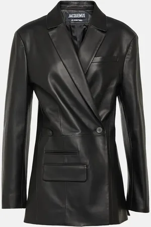 Jacquemus Blazer La Veste Tibau Cuir de piel