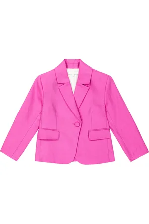Chloé Chloé Kids Chaqueta de traje de lino y algodón