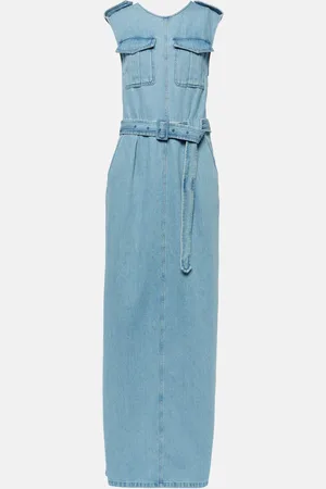 DRIES VAN NOTEN Vestido largo en denim