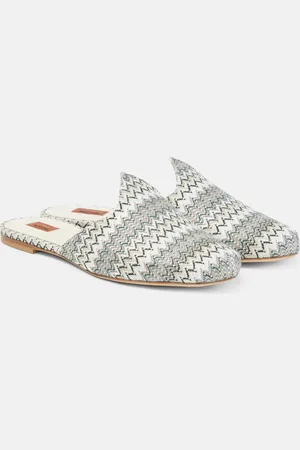 Missoni Mules de lona zigzag