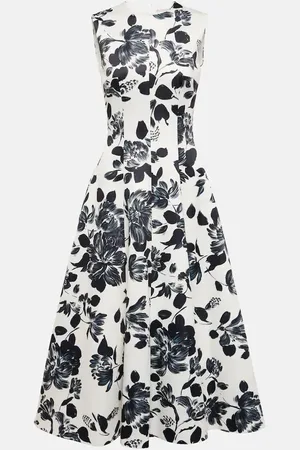 EMILIA WICKSTEAD Vestido midi Mara de sarga floral