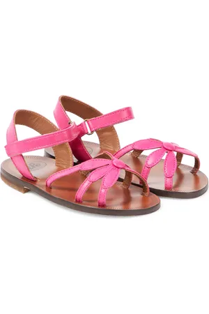 PèPè PèPè Sandalias de piel con aplique floral