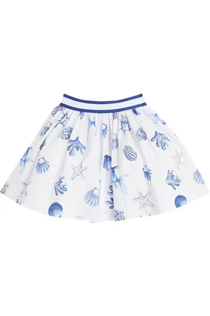 MONNALISA Falda de algodón estampada