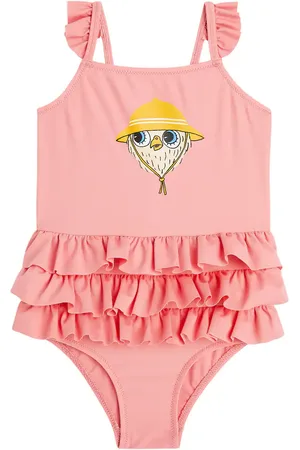 Mini Rodini Bañador estampado con volantes