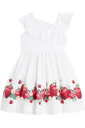 MONNALISA Vestido de algodón con volantes