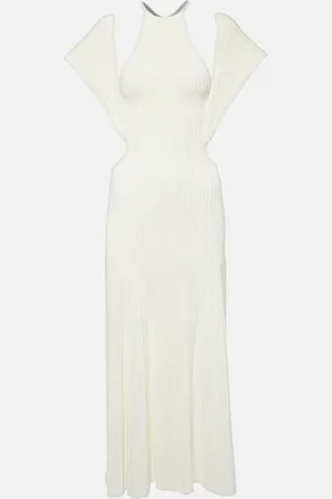 Chloé Chloé Vestido largo de lana con abertura
