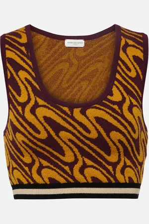 DRIES VAN NOTEN Crop top en jacquard