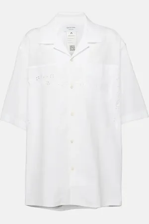 Marine Serre Camisa bowling Regenerated Household de algodón