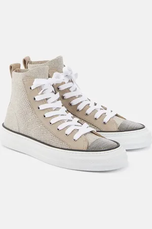 Brunello Cucinelli Zapatillas altas con piel