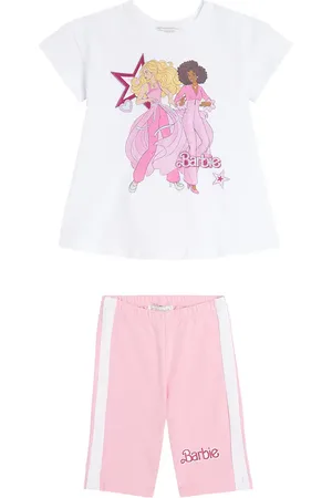 MONNALISA X Barbie® set de camiseta y shorts de algodón