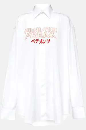 Vetements Camisa oversized de jersey de algodón