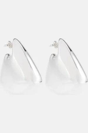 Bottega Veneta Pendientes Large Fin de plata de ley