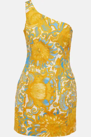 La DoubleJ Vestido corto Bold Shoulder de algodón