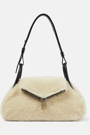 Amina Muaddi Bolso al hombro Gemini Small de borrego