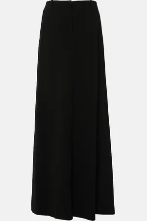 DRIES VAN NOTEN Falda larga de mezcla de lana