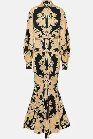 Etro Vestido camisero largo de algodón