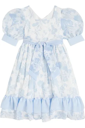 PATACHOU Vestido de chifón floral con lazo