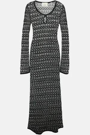 Isabel Marant Vestido largo de mezcla de algodón