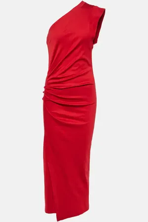 Isabel Marant Vestido midi Maude de algodón fruncido