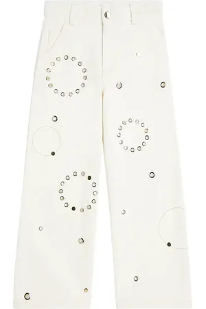 Chloé Chloé Kids Jeans rectos con tachuelas