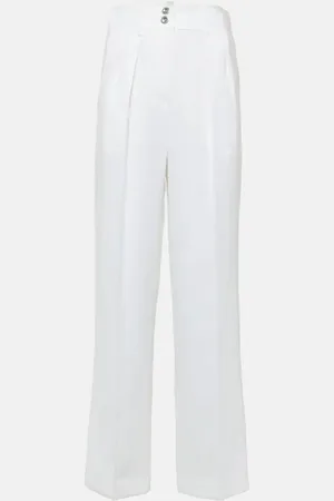 Loro Piana Pantalones anchos de lino