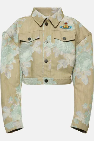 Vivienne Westwood Chaqueta cropped de denim floral