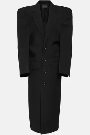 Balenciaga Abrigo Cut Away oversized de lana virgen