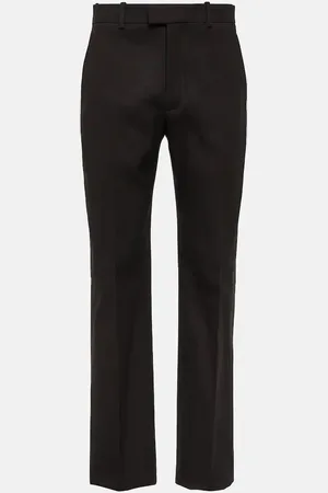 Bottega Veneta Pantalones rectos de mezcla de algodón