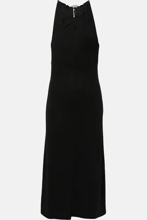 Givenchy Vestido midi de crepé con encaje