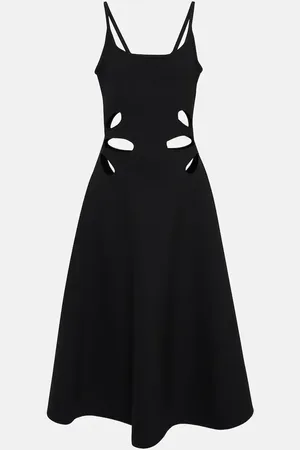 Christopher Kane Vestido midi Petal con abertura