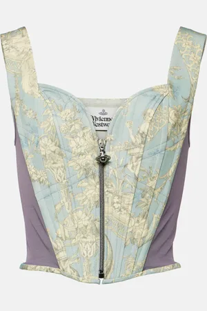 Vivienne Westwood Corsé Classic Toile de Jouy con paneles
