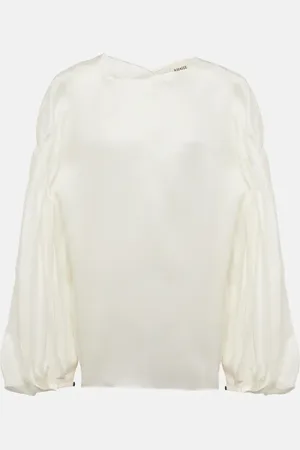 Khaite Blusa Quico de seda