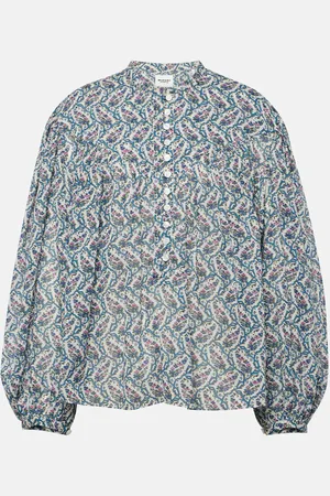 Marant Etoile Top Salika de algodón estampado