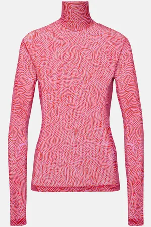 DRIES VAN NOTEN Top de cuello alto de malla