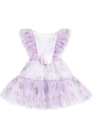 MONNALISA Vestido de tul floral