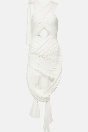 J.W.Anderson Vestido midi de mezcla de algodón