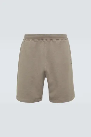 Stone Island Shorts de felpa de algodón