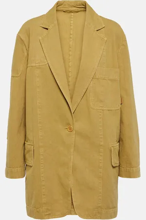 Max Mara Blazer Dizzy de lona de algodón