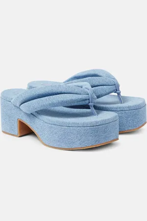 DRIES VAN NOTEN Sandalias con plataforma de denim