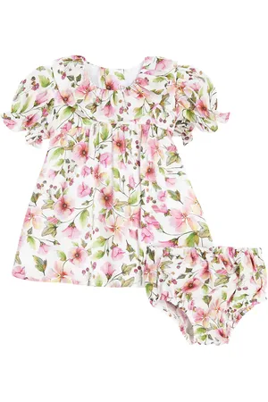 La Coqueta Bebé - set Leana de vestido y braga de algodón