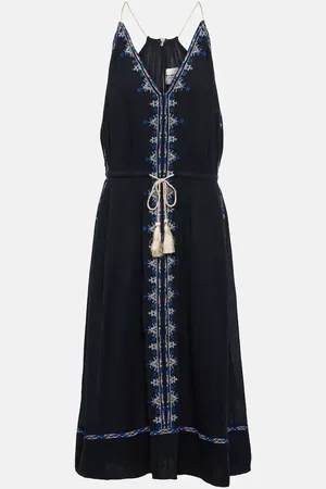 Marant Etoile Vestido midi Siana de algodón
