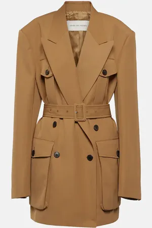 DRIES VAN NOTEN Chaqueta cruzada de gabardina
